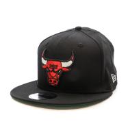 Casquette Noire/Vertr Homme New Era Chicago Bulls pas cher