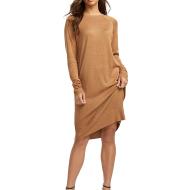 Robe Pull Camel Femme Vero Moda Meghan pas cher