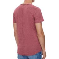 T-shirt Rouge Homme Tommy Hilfiger Xslim Jaspe vue 2