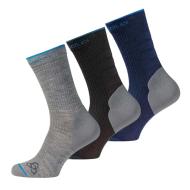 X3 Paires de Chaussettes Gris/Noir/Marine Mixte Odlo Allround pas cher