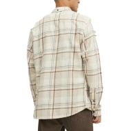 Chemise Beige à Motifs Homme Jack & Jones Brook Check vue 2