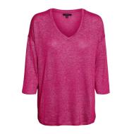 Pull fuchsia Femme Vero Moda Brianna 3/4