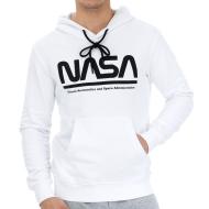 Sweat à capuche Blanc Homme Nasa 05H pas cher