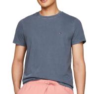 T-shirt Bleu/Gris Homme Tommy Hilfiger Garment Dye Chest