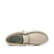 Chaussures Écru Homme Hey Dude Wally Canvas vue 4