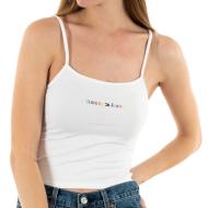 Top Blanc Femme Tommy Hilfiger Tjw Bby Color Linear