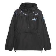 OM Coupe-Vent Noir Homme Puma Ftblsta Hood pas cher