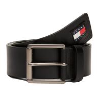 Ceinture Noir Homme Tommy Hilfiger Flag Leather pas cher