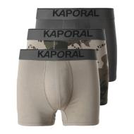 X3 Boxer Kaki/Gris Homme Kaporal Togoe pas cher