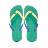 Tongs Verte/Jaune Homme Havaianas Brasil Mix vue 3