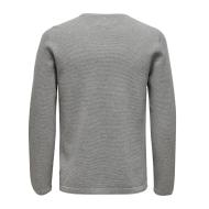 Pull Gris Homme Only & Sons Spanter vue 2