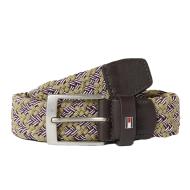 Ceinture Vert/Blanc Tommy Hilfiger Adan Elastic pas cher