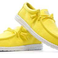 Chaussures Jaune Homme Hey Dude Wally Slub Canvas vue 7