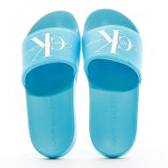 Claquettes Bleu Femme Calvin Klein Jeans Slide Monogram vue 3