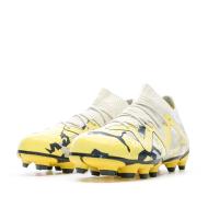 Chaussures de foot Gris/Jaune Enfant Puma Future Match FG vue 6