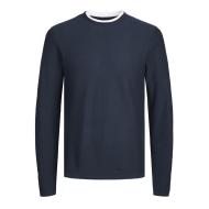 Pull Marine Homme Jack & Jones Twinn Knit pas cher