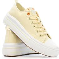 Baskets Basses Jaune Femme Refresh Lona vue 7