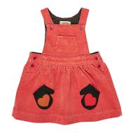 Robe Salopette Rouge Velours Bébé Catimini CR31003 pas cher