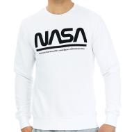 Sweat Blanc Homme Nasa Crewneck