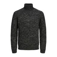 Pull Col roulé Noir Homme Jack & Jones Roll Neck pas cher