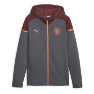 Manchester City Sweat Zippé Grise Homme Puma Casuals Hooded pas cher