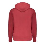 Sweat à capuche Rouge Homme Calvin Klein Jeans Disrupted J30J325429 vue 2