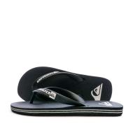 Tongs Noir Garçon Quiksilver Molokai pas cher