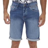 Short en Jean Bleu Homme Paname Brothers BRAMY pas cher