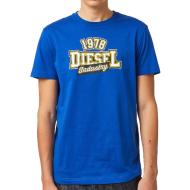 T-shirt Bleu Roi Homme Diesel Diegos