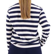 T-shirt Manches Longues Blanc/Marine Femme Dockers Boatneck vue 2