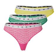 X3 Strings Rose/Vert/Jaune Femme Tommy Hilfiger Thong