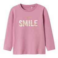 T-Shirt Manches Longues Rose Fille Name it Folu pas cher