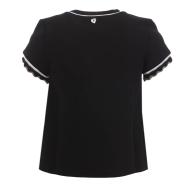 T-shirt Noir Fille Teddy Smith Tibo vue 2