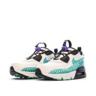 Baskets Blanc/Vert Garçon Nike Air Max 90 Toggle vue 6