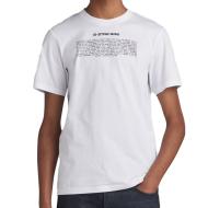 T-shirt Blanc Homme G-Star Raw Poem pas cher