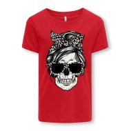 T-shirt Rouge Fille Kids ONLY Kogemma pas cher