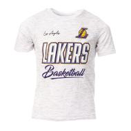 Los Angeles Lakers T-shirt Gris Garçon NBA Court Vs Track pas cher