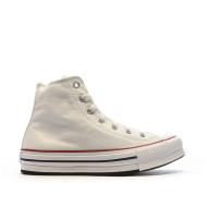 Baskets Blanches à Plateforme Femme Converse All Star High vue 2