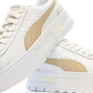 Baskets Blanc/Beige Femme Puma Mayze Luxe vue 7