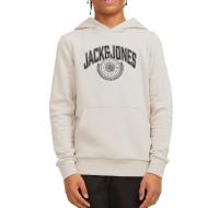 Sweat à Capuche Écru Garçon Jack & Jones Varsity Branding