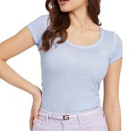 T-shirt Bleu Femme Guess Script