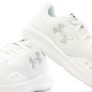 Chaussures de running Blanches Homme Under Armour Charged Pursuit 3 vue 7