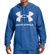 Sweat à capuche Bleu Homme Under Armour Rival Fleece pas cher