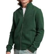 Sweat Zippé Vert Foncé Homme Superdry M2013117A pas cher