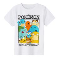 T-shirt Blanc Garçon Name it  Pokémon 13236566 pas cher