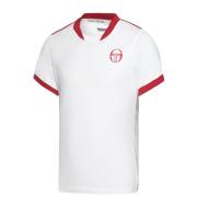 Maillot de sport Blanc/Rouge Garçon Sergio Tacchini Club Tech pas cher