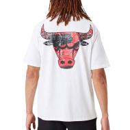 Chicago Bulls T-shirt Blanc Homme New Era 60332136 vue 2