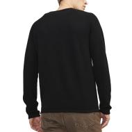 Pull Noir Homme Jack & Jones Knit Crew vue 2