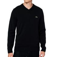 Pull Noir/Vert Homme Lacoste Tricot AH1952