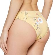 Bas de Bikini Jaune à fleurs Mi-haut Femme Roxy Lahaina Bay vue 2